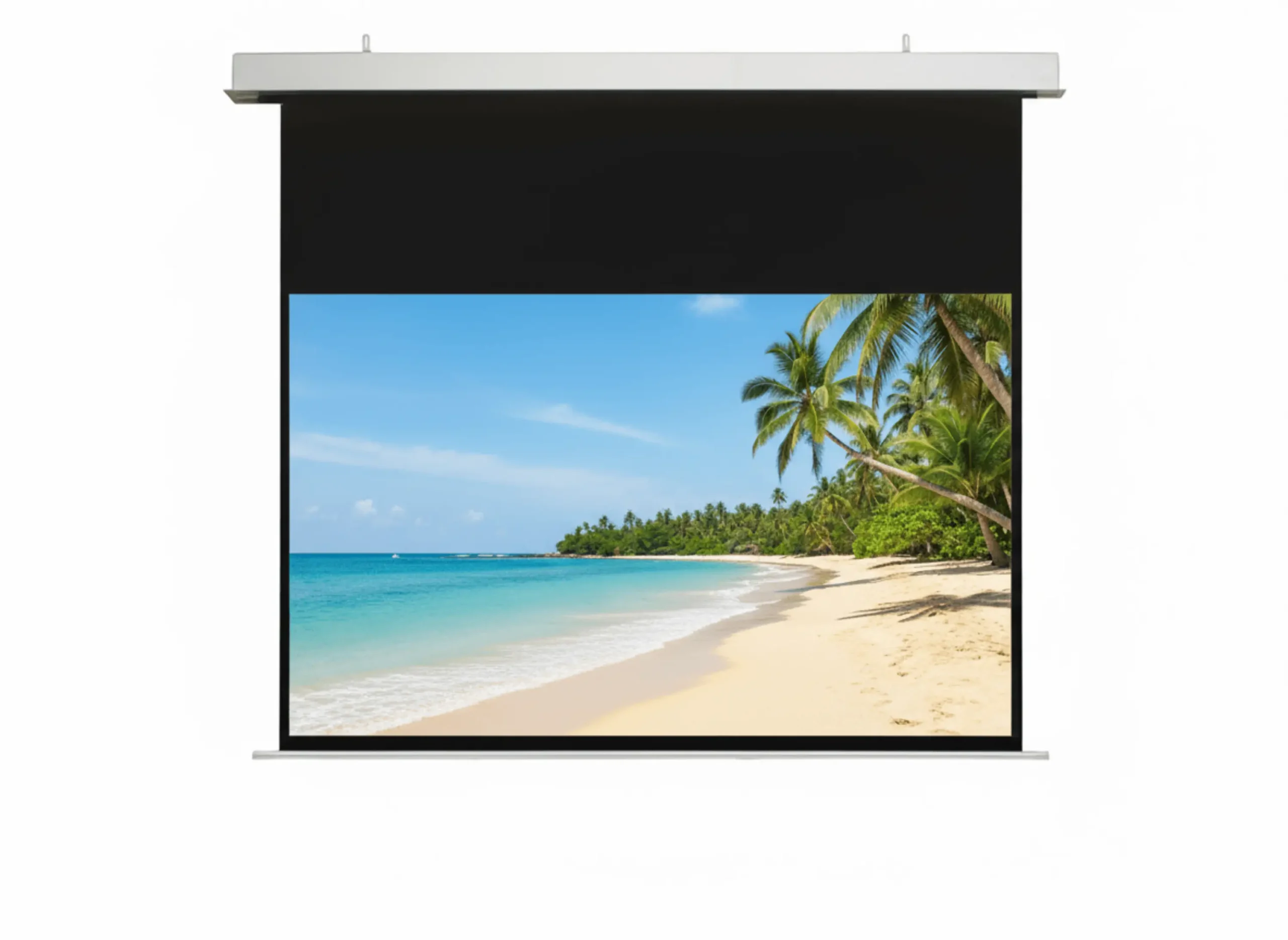 מסך הקרנה שקוע בגבס